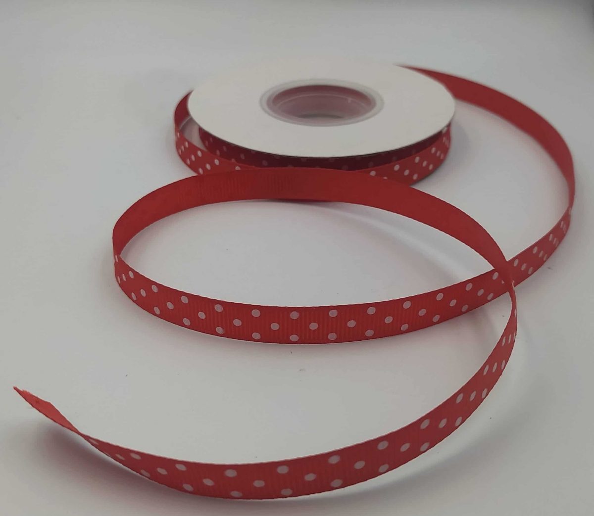 Κορδέλα Γκρο Πουά-Κόκκινο - Image 1