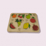Εκπαιδευτικό Ξύλινο πάζλ με φρούτα