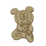 Ξύλινη Φιγούρα " Baby mickey"