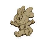 Ξύλινη Φιγούρα Baby ποντικάκι