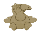 Ξύλινη Φιγούρα "  Τουκαν "