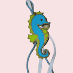 Μπομπονιέρα κρεμαστή Ιππόκαμπος