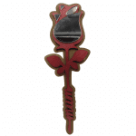 Χειροποίητο ξύλινο τριαντάφυλλο με plexiglass πέταλα