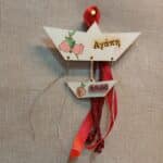 Kρεμαστό γούρι με καράβι και ευχή