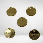 Στρογγυλό Αγάπη plexiglass χρυσό