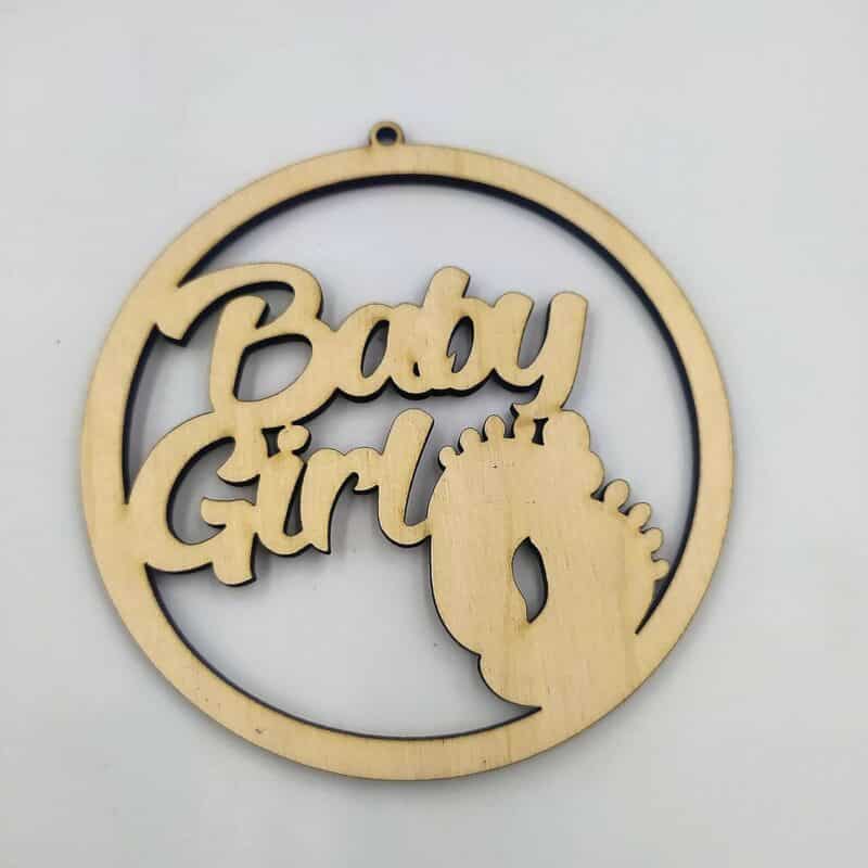 Μπάλα “Baby Girl” Ξύλινα διακοσμητικά woodworld