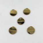 Στρογγυλό Ευτυχία plexiglass χρυσό