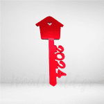 Κλειδί plexiglass κόκκινο 2024