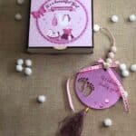 Αναμνηστικό γέννησης - Γούρι welcome baby girl Σετ με κουτί