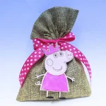 Μπομπονίερα Πουγκί Πέππα το Γουρουνάκι Μαγνητάκι