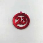 Στρογγυλό 23 plexiglass κόκκινο