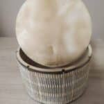 Σετ Ξύλινο Στρογγυλό κουτί με χάραξη φωτογραφίας με Μπρελόκ