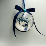 Μπάλα στολίδι -Με αστεράκι για αγοράκι