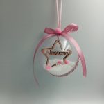 Μπάλα στολίδι -Με αστεράκι για κοριτσάκι