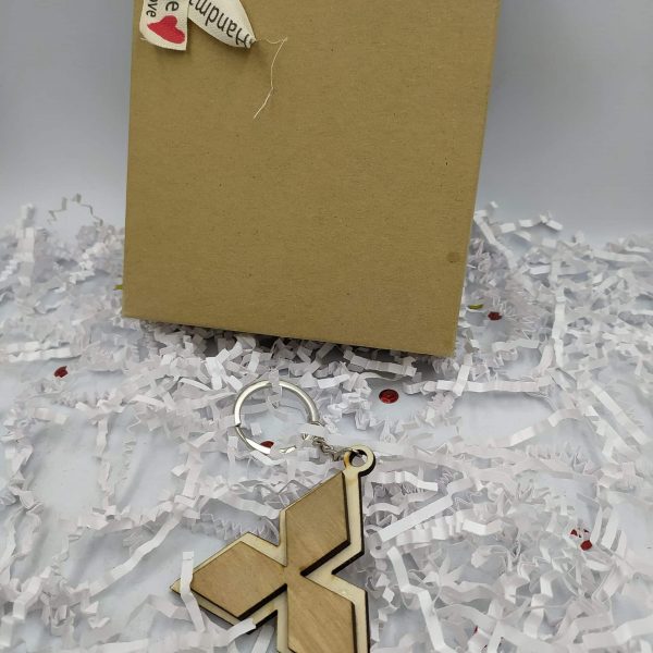 Μπρελόκ Ξύλο Mitsubishi 3D