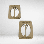 Ορθογώνιο με κλειδί και ευχές