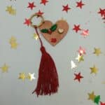 Χειροποίητο γούρι καρδιά με κρίκο