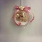 Χειροποίητο plexiglass μπάλα στολίδι για την νονά