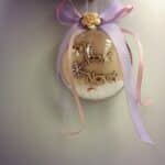 Χειροποίητο plexiglass μπάλα στολίδι για την νονά