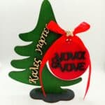 Χριστουγεννιάτικο διακοσμητικό δεντράκι καλές γιορτές Νονά&Νονέ