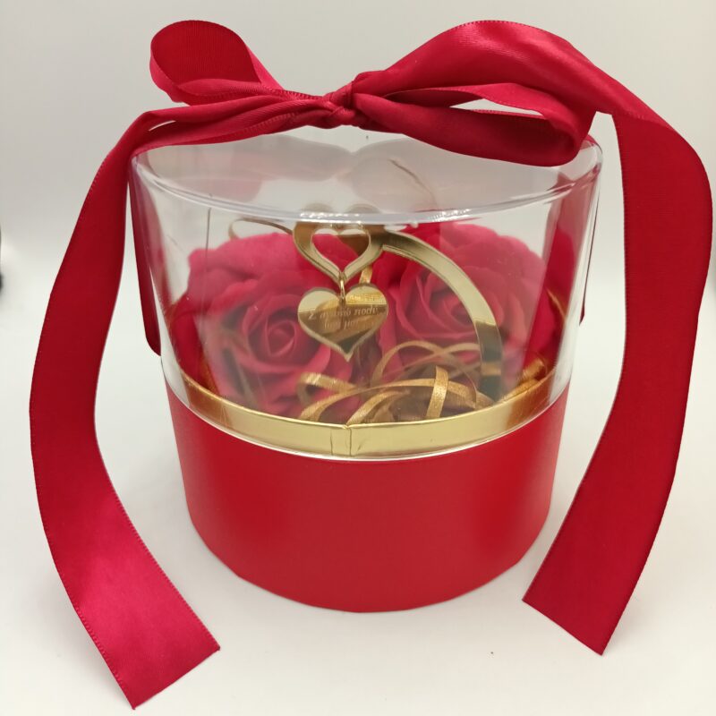 Κουτί με αρωματικά  soap rose Αγίου Βαλεντίνου woodworld