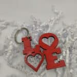 Ξύλινο Μπρελόκ LOVE