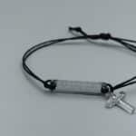 Βραχιόλι ταυτότητα με όνομα ασημί