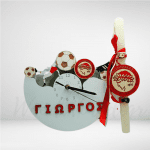 Σετ Λαμπάδα Ολυμπιακού με ρολόι