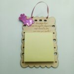 Ξύλινο Σημειωματάριο για την δασκάλα