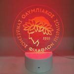 Φωτιστικό plexiglass Ολυμπιακού
