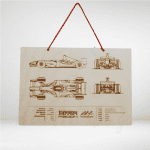 Κρεμαστή ταμπέλα F1 με την γνήσια υπογραφή