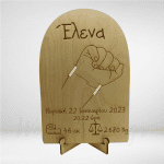 Αναμνηστικό γέννησης- με υποδοχή για το βραχιολάκι