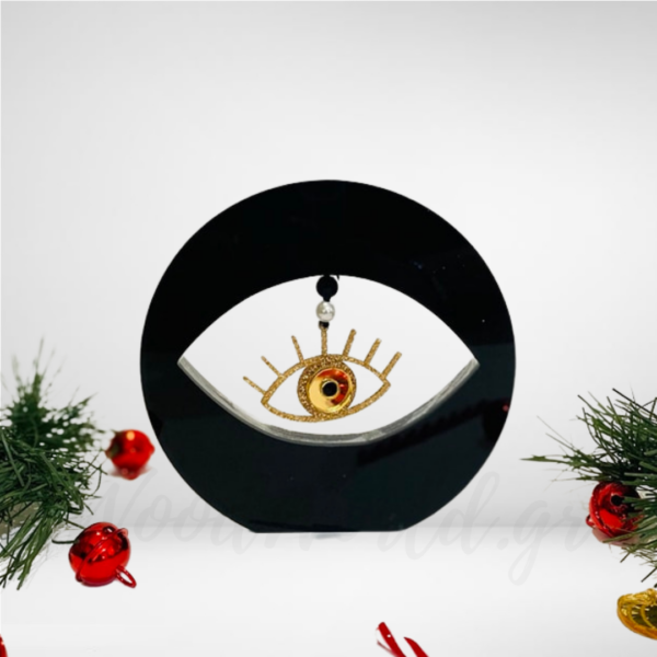 Επιτραπέζιο γούρι Στρογγυλό με κρεμαστό μάτι Χριστούγεννα / Πρωτοχρονιά woodworld