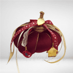 Χειροποίητο γούρι-Υφασμάτινη Κολοκύθα Μπορντό