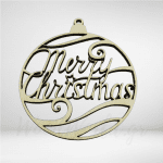 Ξύλινο χριστουγεννιάτικο στολίδι marry christmas
