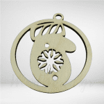 Ξύλινο χριστουγεννιάτικο στολίδι γάντι