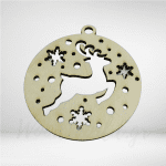 Ξύλινο χριστουγεννιάτικο στολίδι ελάφι