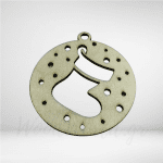 Ξύλινο χριστουγεννιάτικο στολίδι μπότα