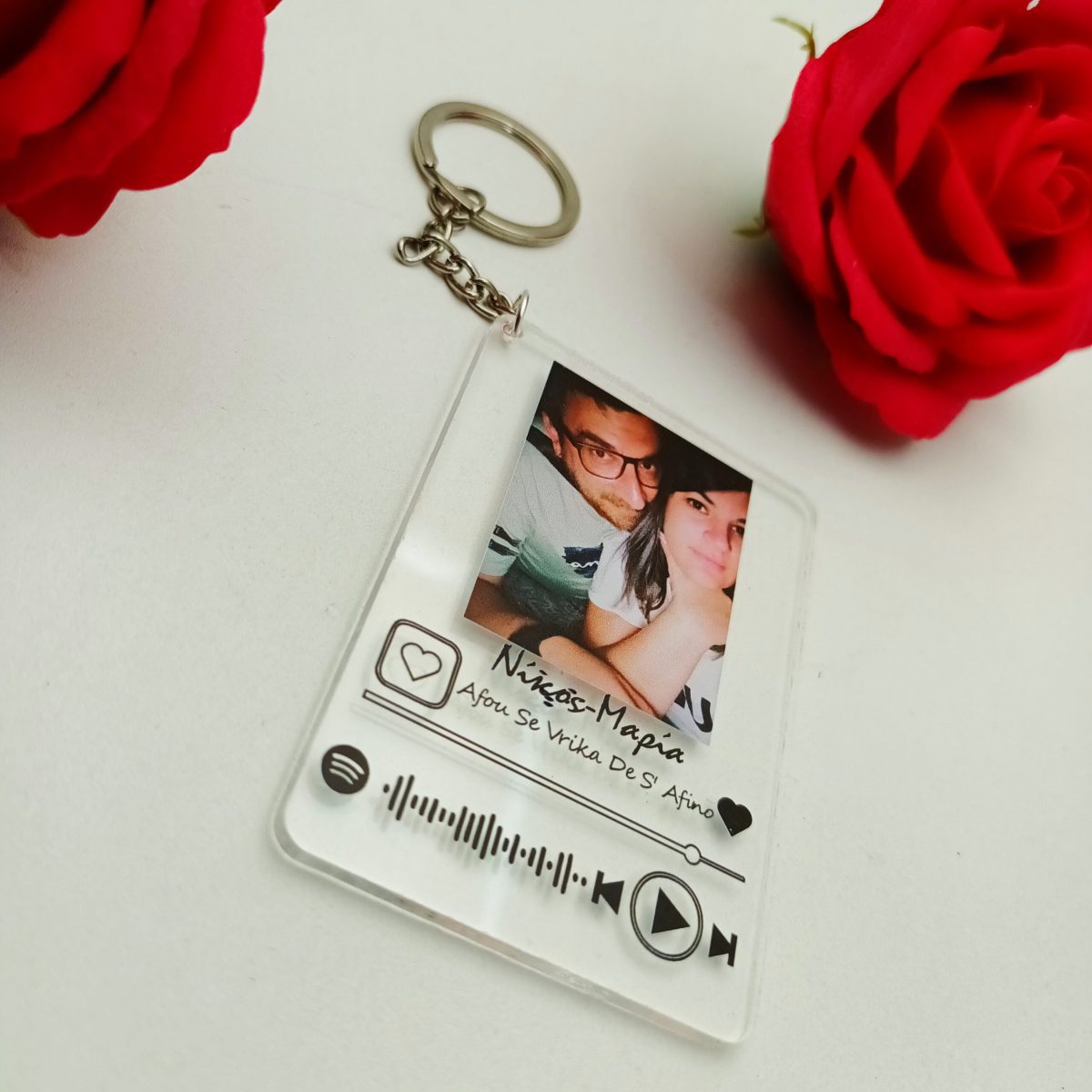Μπρελόκ με την φωτογραφία και τραγούδι απο spotify - Image 2