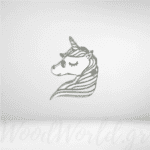 Στοιχείο Plexiglass κεφάλι μονόκερος