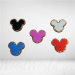 Διακοσμητικό στοιχείο minnie με χρυσό και χρώμα