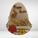 Ξύλινη Αυγοθήκη Happy easter