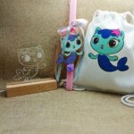 Σετ Λαμπάδα για κορίτσι γοργόνα με φωτιστικό