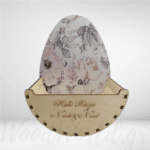 Ξύλινη Αυγοθήκη Καλό Πάσχα Νονά & Νονέ