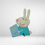 Ξύλινη Φιγούρα δεσποινίς κουνέλι