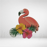 Ξύλινη Φιγούρα Flamingo