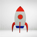 Ξύλινη Φιγούρα πύραυλος