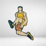 Ξύλινη Φιγούρα μπασκεμπολίστα