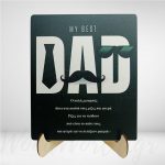 Ξύλινο κάδρο best dad
