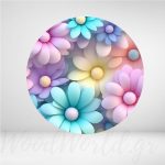 Ξύλινη Φιγούρα λουλούδια